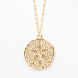 Sand dollar Swarovski necklace
